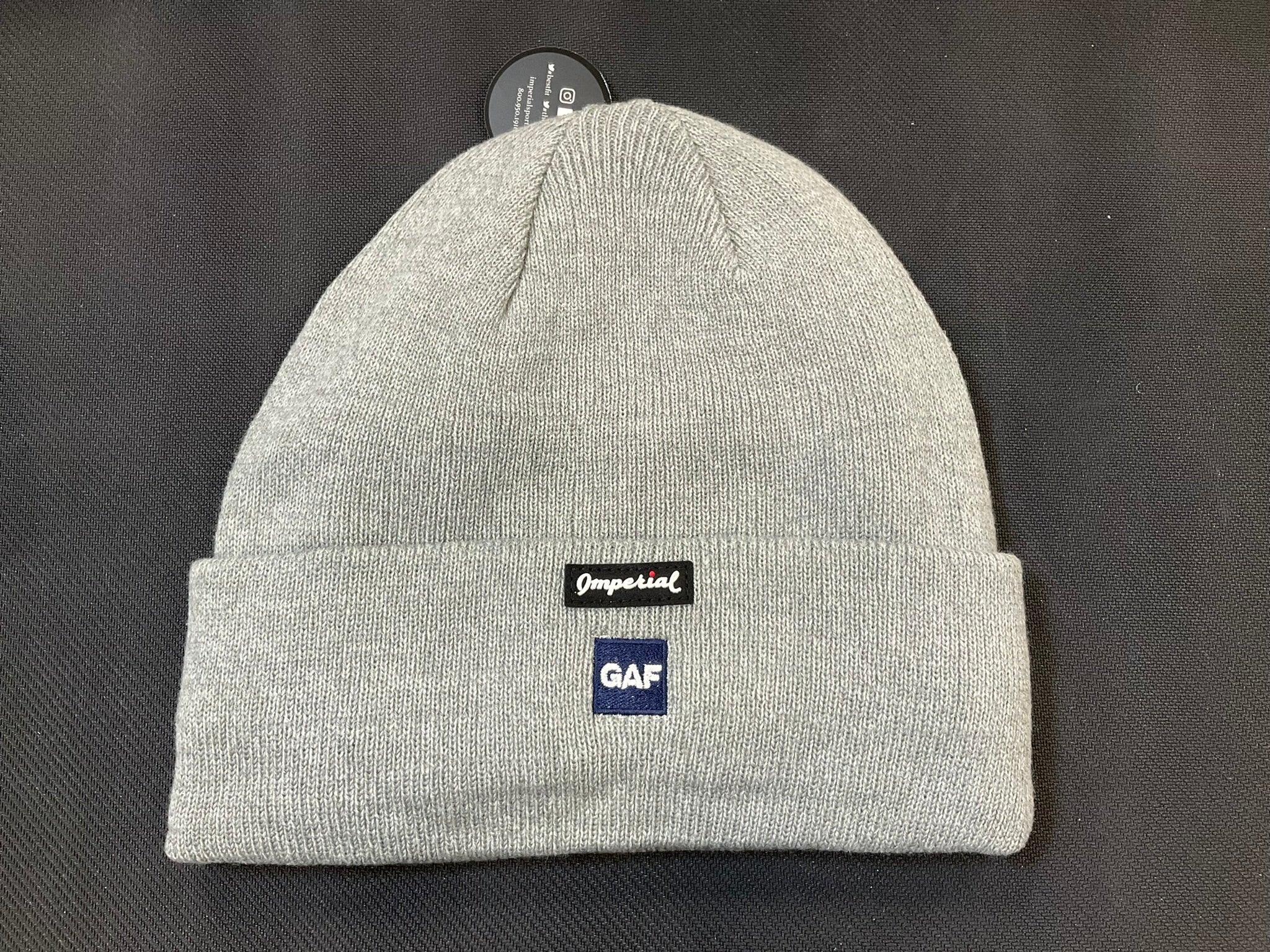 Feazel Branded Heathered Cuffed Knit Beanie