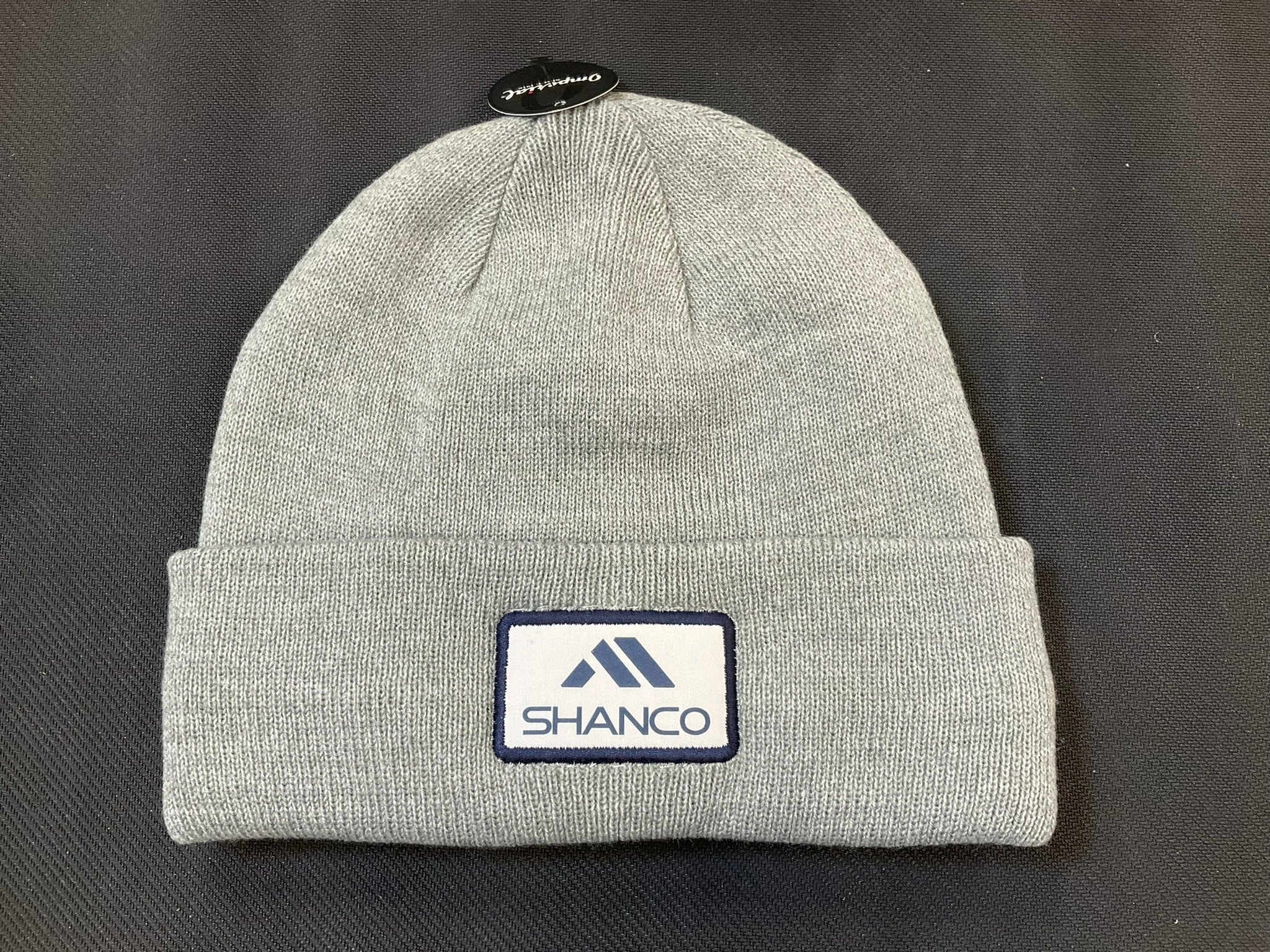 Shanco Branded Heathered Cuffed Knit Beanie